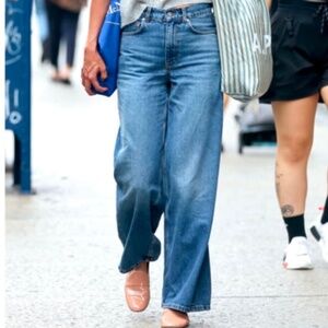 Worn once H&M soft high rise wide leg jeans denim 36 US 4